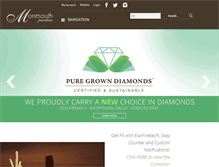 Tablet Screenshot of monmouthjewelers.com